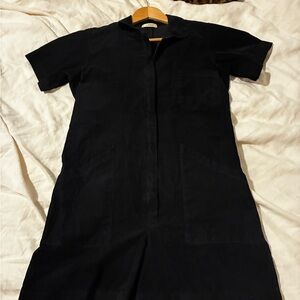 Black soft Corduroy Jumper ( shorts )